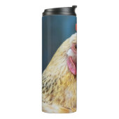Aangepaste naam Chicken Close-up Thermosbeker (Gedraaid links)