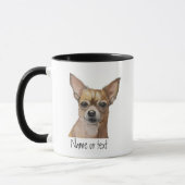 Aangepaste naam Chihuahua, huisdier hond dier Mok (Links)