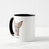Aangepaste naam Chihuahua, huisdier hond dier Mok (Voorkant links)