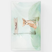Aangepaste naam Chihuahua Pet Dog Spandoek (Verticaal)