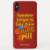 Aangepaste naam Chill Pill-telefoongesprekken Case-Mate iPhone Case (Achterkant)