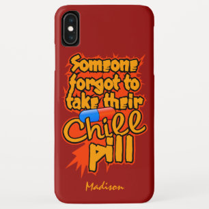 Aangepaste naam Chill Pill-telefoongesprekken Case-Mate iPhone Case