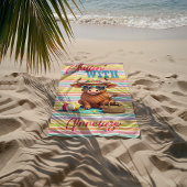 Aangepaste naam "Chillin' With" Schattigee strandv Strandlaken