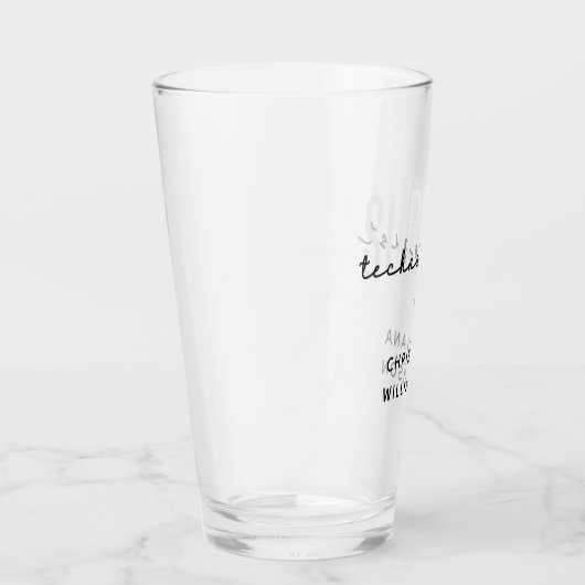 Aangepaste naam chirurgische technologiste Med Sur Glas (Rechts)