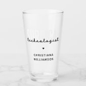 Aangepaste naam chirurgische technologiste Med Sur Glas (Voorkant)