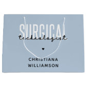 Aangepaste naam chirurgische technologiste Med Sur Groot Cadeauzakje (Voorkant)