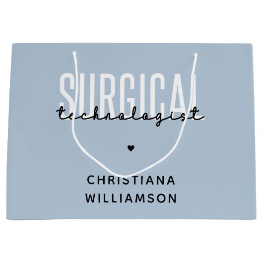 Aangepaste naam chirurgische technologiste Med Sur Groot Cadeauzakje (Voorkant)