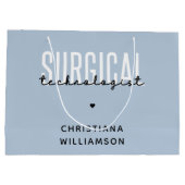 Aangepaste naam chirurgische technologiste Med Sur Groot Cadeauzakje (Achterkant)
