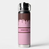 Aangepaste naam Chocolade Drip Waterfles (Achterkant)