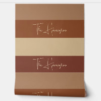 Aangepaste naam Chocolade Strepen Patroon