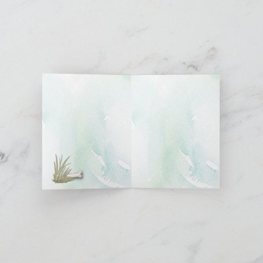 Aangepaste naam Chocolate Lab Pet Dog Notitiekaartje (Binnen)