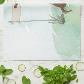 Aangepaste naam Chocolate Lab Pet Dog Theedoek (Gevouwen)