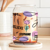 Aangepaste naam Christelijk geloof Blikvorm Glas