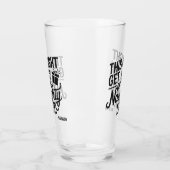 Aangepaste naam Christmas Naughty List Glas (Links)