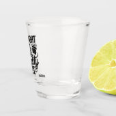 Aangepaste naam Christmas Naughty List Shot Glas (Rechts)