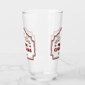Aangepaste naam Christmas pint glas (Links)