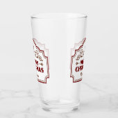 Aangepaste naam Christmas pint glas (Rechts)