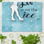 Aangepaste naam Cijfer Afbeelding Afvoerwishanddoe Theedoek (Gevouwen)