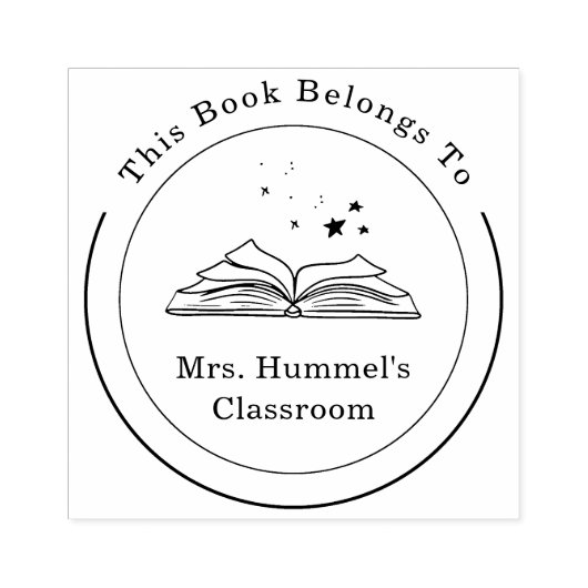 Aangepaste naam Cirkelboek behoort toe aan de lera Rubberstempel (Afrduk)