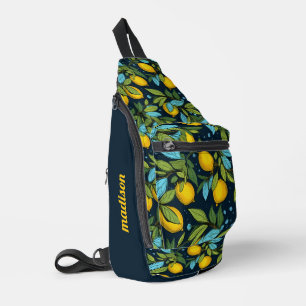 Aangepaste naam Citroenpatroon Sling Bag