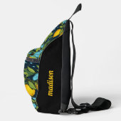 Aangepaste naam Citroenpatroon Sling Bag (Rechts)