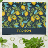 Aangepaste naam Citroenpatroon Theedoek (Gevouwen)