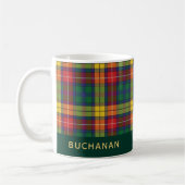 Aangepaste naam Clan Buchanan Tartan Koffiemok (Links)