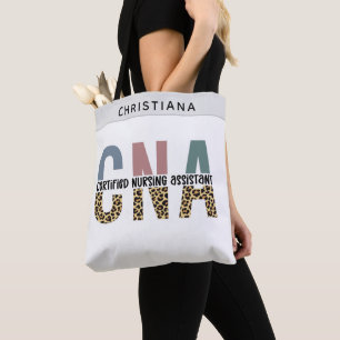 Aangepaste naam CNA Gecertificeerde verpleegkundig Tote Bag