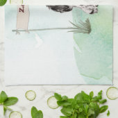 Aangepaste naam Cocker Spaniel Pet Dog Theedoek (Gevouwen)