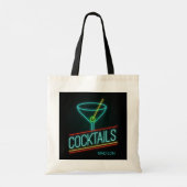 Aangepaste naam COCTAILS Tote Bag (Achterkant)