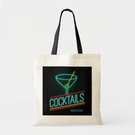 Aangepaste naam COCTAILS Tote Bag (Voorkant)