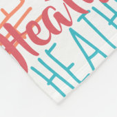 Aangepaste naam Collage Turquoise Sinaasappel Fleece Deken (Hoek)