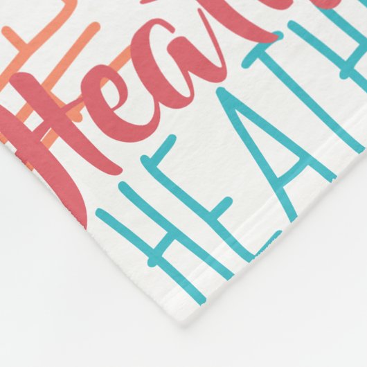 Aangepaste naam Collage Turquoise Sinaasappel Fleece Deken (Hoek)