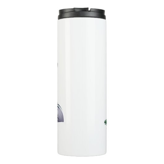 Aangepaste naam collie dragen Santa's pet Thermosbeker (Achterkant)