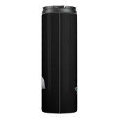 Aangepaste naam collie dragen Santa's pet Thermosbeker (Achterkant)