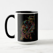 Aangepaste naam Colorful Jazz Player Mok (Links)