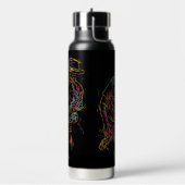 Aangepaste naam Colorful Jazz Player Waterfles (Links)
