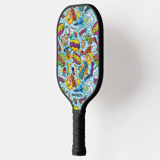 Aangepaste naam Comics Patroon Pickleball Paddle (Links)