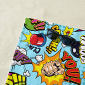 Aangepaste naam Comics Patroon Strandlaken (In situ)