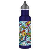 Aangepaste naam Comics Patroon Waterfles (Rechts)