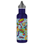 Aangepaste naam Comics Patroon Waterfles (Links)