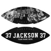 Aangepaste naam Cool Black en White Photo Team Num American Football (Panelen)