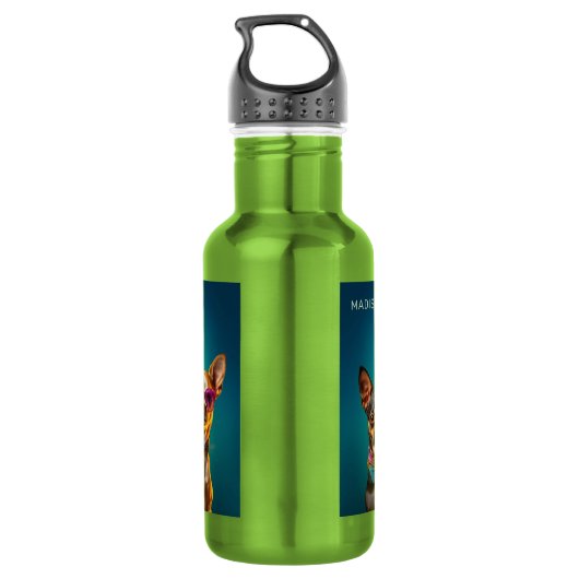 Aangepaste naam Cool Dogs Waterfles (Achterkant)