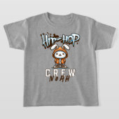 Aangepaste naam Cool Easter Hip-Hop Crew Rabbit T-shirt (Laagn)