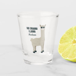 Aangepaste naam Cool Llama shotglass Shot Glas