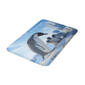Aangepaste naam Cool Penguins Badmat (Gekanteld)