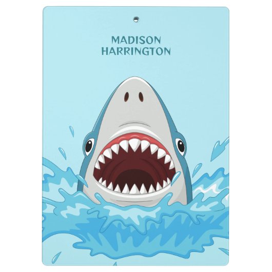Aangepaste naam Cool Shark Klembord (Achterkant)