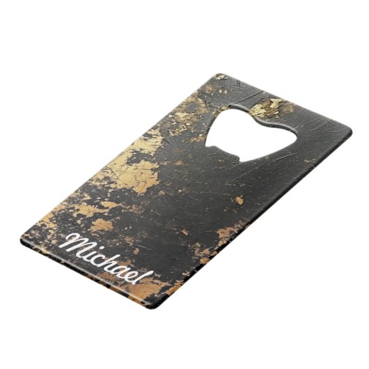 Aangepaste naam Cool Sports Mannen Creditkaart Flessenopener (Voorkant Gekanteld)