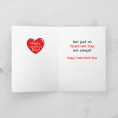 Aangepaste naam Cool Valentijn Penguin Kaart (Binnen)