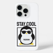 Aangepaste naam coole pinguïn Case-Mate iPhone case (Achterkant)